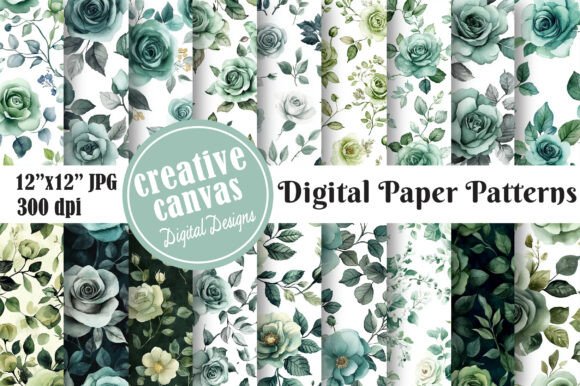 Download Vintage Botanical Floral Digital Papers - Premium Resources